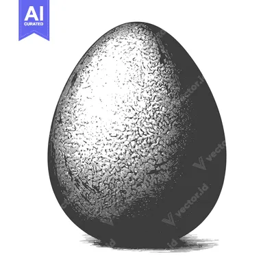 The detailed illustration depicts a single isolated egg object