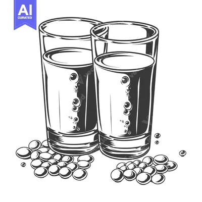 Three glasses filled with liquid and small decorative stones