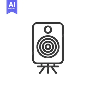 Popular premium asset: Speaker Icon: Modern Audio Equipment Symbol on Stand