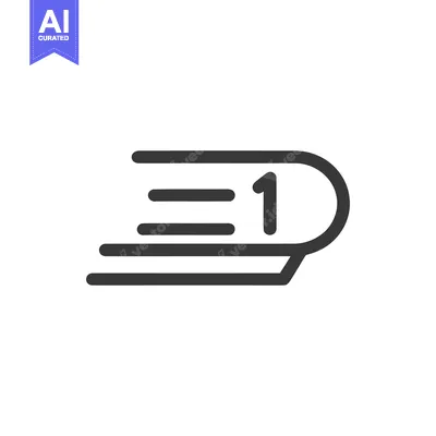 Premium design asset: Speed 1 2 Icon Line Art Icon 11289