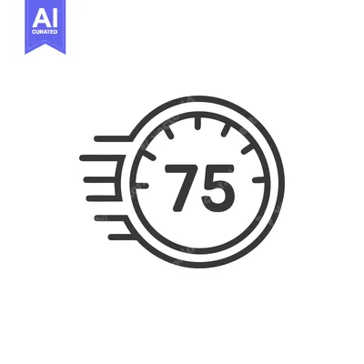Premium design asset: Speed 1 75 Icon Line Art Icon 11301