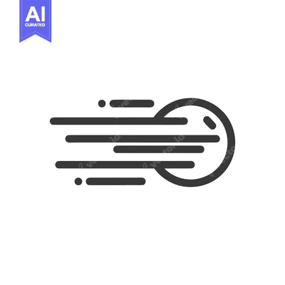 Aset desain premium: Dynamic Motion Graphic: Speed Lines Converging on a Circle, Minimalist