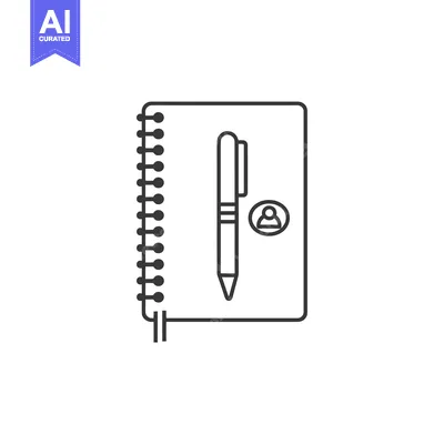 Popular premium asset: Spiral Notebook with Pen and Person Icon