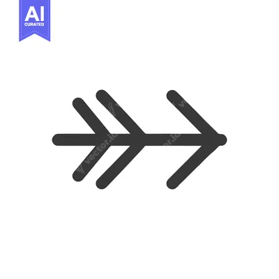 Popular premium asset: Stylized Arrow Icon: Directional Symbol with Rounded Ends on White
