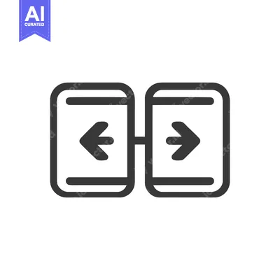 Aset premium populer: Connected Arrows: Left and Right Directional Flow Icon in Bold Outline