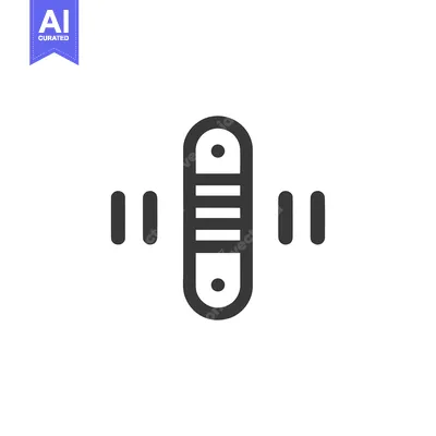 Minimalist Sound Wave Icon: Audio Signal Representation on White Backg