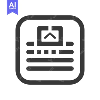 Aset premium populer: Square Icon with an Arrow Inside and Three Horizontal Lines