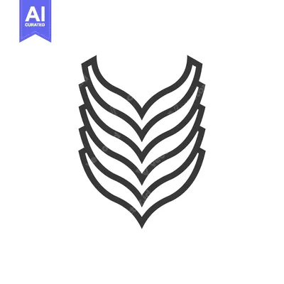 Aset premium populer: Stacked V-shaped Geometric Pattern