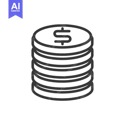 Aset premium populer: Stack of Coins with Dollar Sign on Top