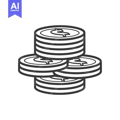 Stack of Coins with Dollar Sign on Top