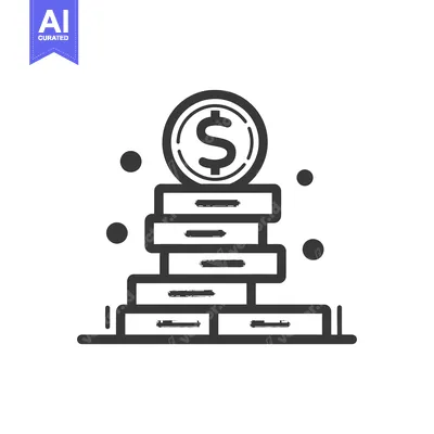 Stack of Coins with Dollar Sign on Top
