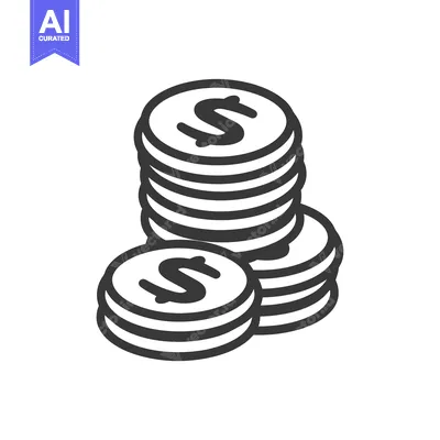 Popular premium asset: Stack of Dollar Coins with a Single Coin in Front