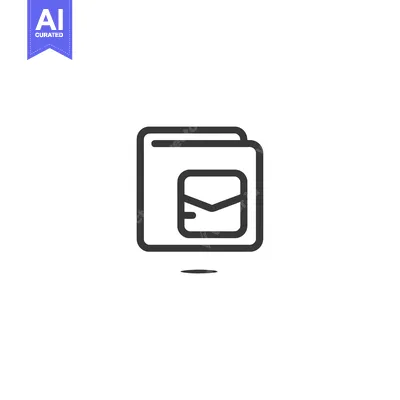 Stack of Envelopes with Envelope Icon Inside