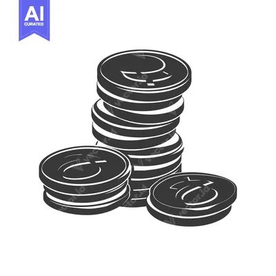 Stack of Euro Coins Illustration