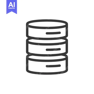 Stack of four database discs with a line in each disc