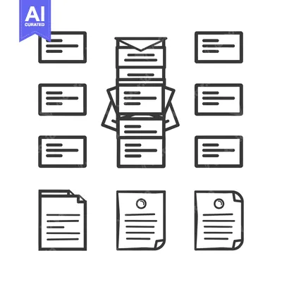 Stack of Papers with Documents and a Paperclip