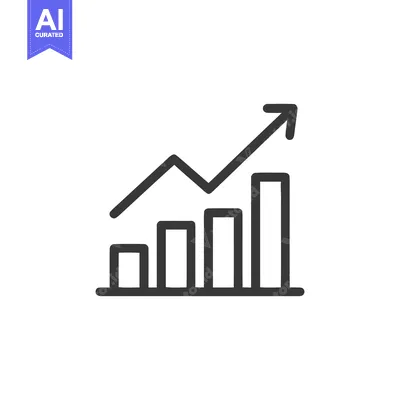 Aset desain premium: Ascending Bar Graph with Arrow: Business Growth Icon
