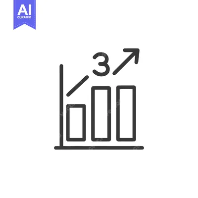 Aset premium populer: Stat 3 Icon Line Art Icon 11470