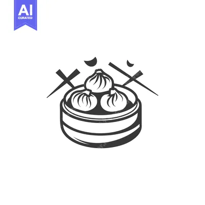 Aset premium populer: Steamed Dumplings Served in a Bamboo Steamer with Chopsticks