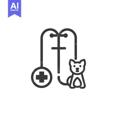 Popular premium asset: Stethoscope and Dog Icon for Veterinary Care