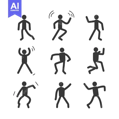 Stick Figure People in Various Poses