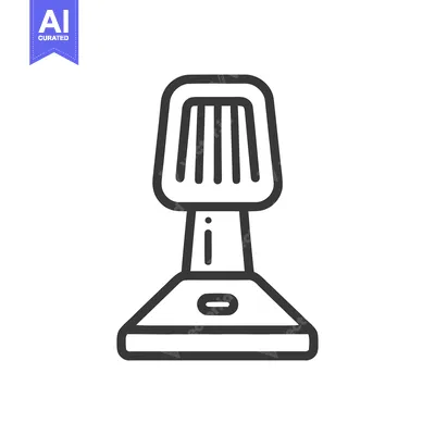 Aset premium populer: Minimalist Line Art: Modern Kitchen Range Hood Icon on White Backgroun