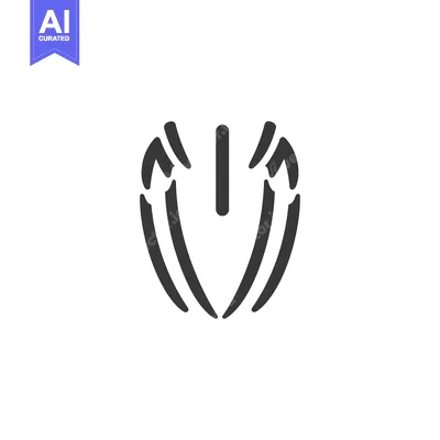 Aset premium populer: Stylized Abstract Design with Vertical Line and Curved Lines