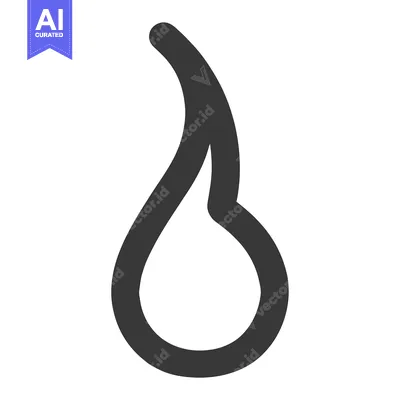 Aset premium populer: Stylized Black and White Flame Icon