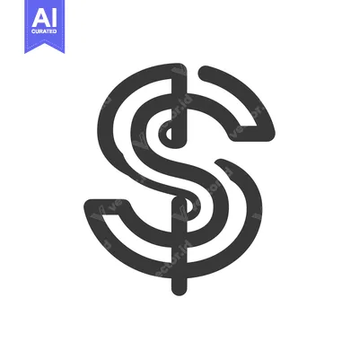 Stylized  Black and White "S" Letter Logo