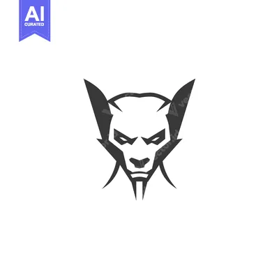 Aset premium populer: Stylized Monochromatic Illustration of a Wolf's Head