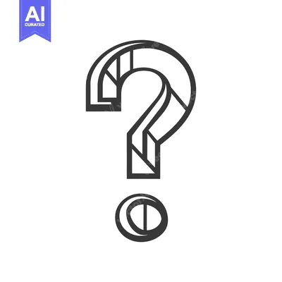 Stylized Question Mark with a Circle Below