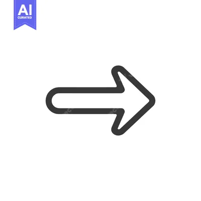 Bold Right Arrow Icon: Simple Navigation Symbol on White