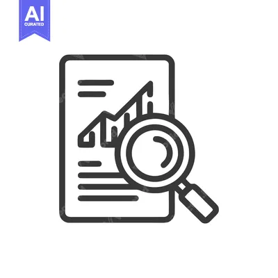 Financial Analysis: Magnifying Glass Over Rising Graph on Document Ico