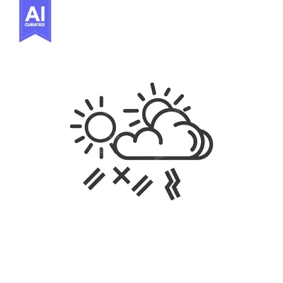 Sun Behind a Cloudy Sky with Wind and Hail