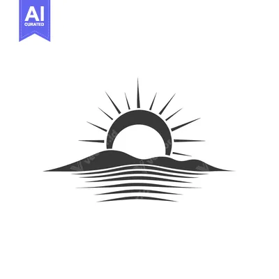 Sun Setting Behind a Mountain Range Over a Body of Water