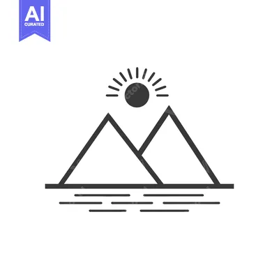 Sun Shining Over Two Mountains and a Body of Water