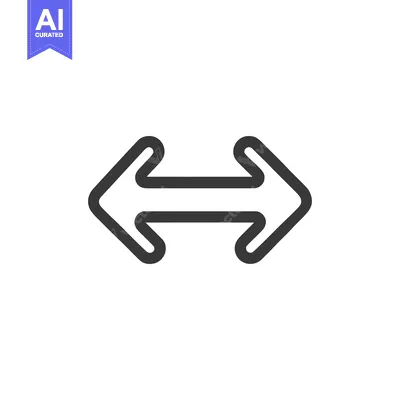 Popular premium asset: Bold Outline of a Horizontal Double Arrow Icon on White Background