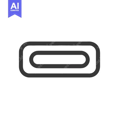 Aset premium populer: Minimalist Rectangular Outline: Simple Graphic Design Element on White