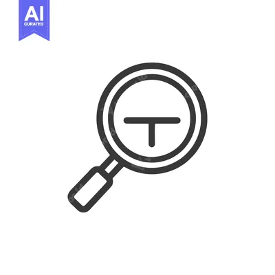 Magnifying Glass with Minus Sign: Sleek Line Art Icon for Reduction an