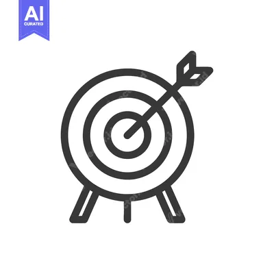 Popular premium asset: Minimalist Target Icon with Arrow, Goal Achievement Symbol