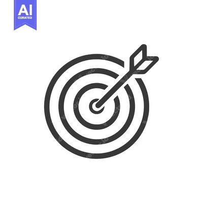 Bullseye Arrow Icon: Target Achievement, Precision, and Goal Success