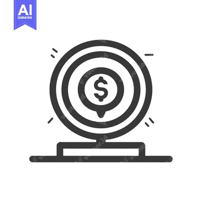 Target Icon with Dollar Sign Inside