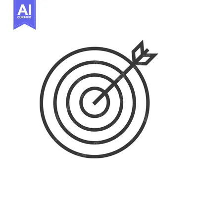 Target with arrow in the center