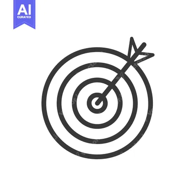 Target with Arrow in the Center