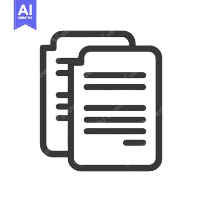 Stacked Documents Icon: Minimalist Design for File Management and Orga