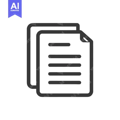 Stacked Documents Icon: Minimalist Design for File Management and Info