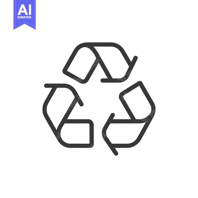 Three Arrows Forming a Circular Recycle Symbol