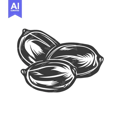 Aset desain premium: Three Black and White Illustrated Lemon Slices