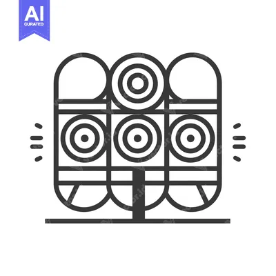 Three Circular Targets With Concentric Rings