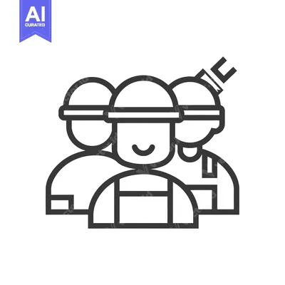 Three construction workers wearing hard hats